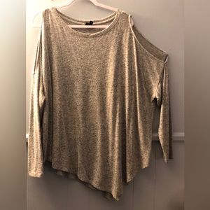 Gray cold shoulder Target long sleeve top XXL